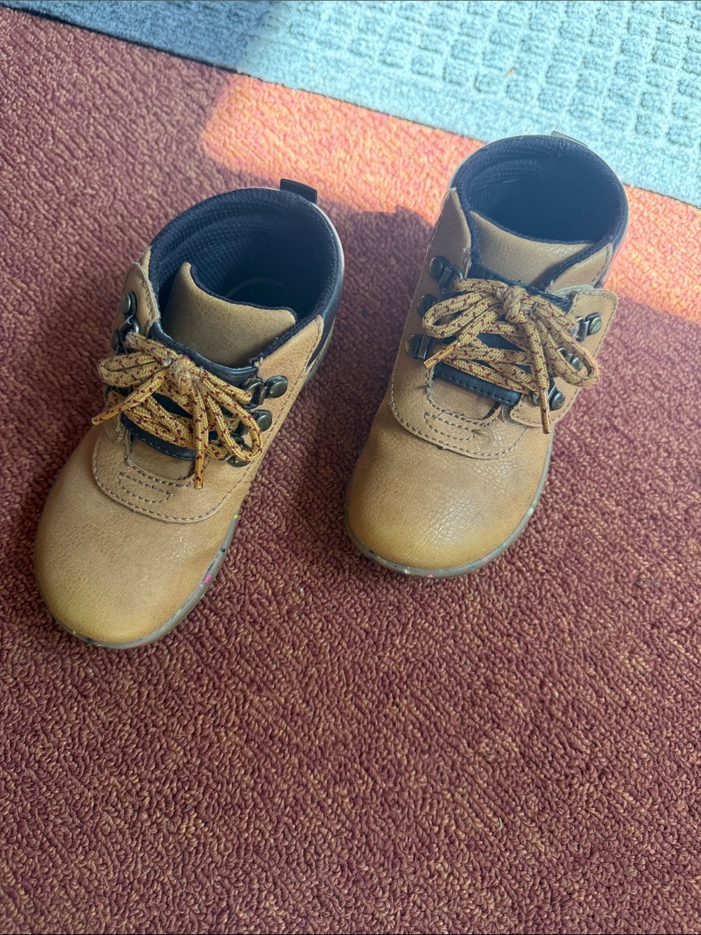 Merrell Kids Tan Lace-Up Outdoor Boots
